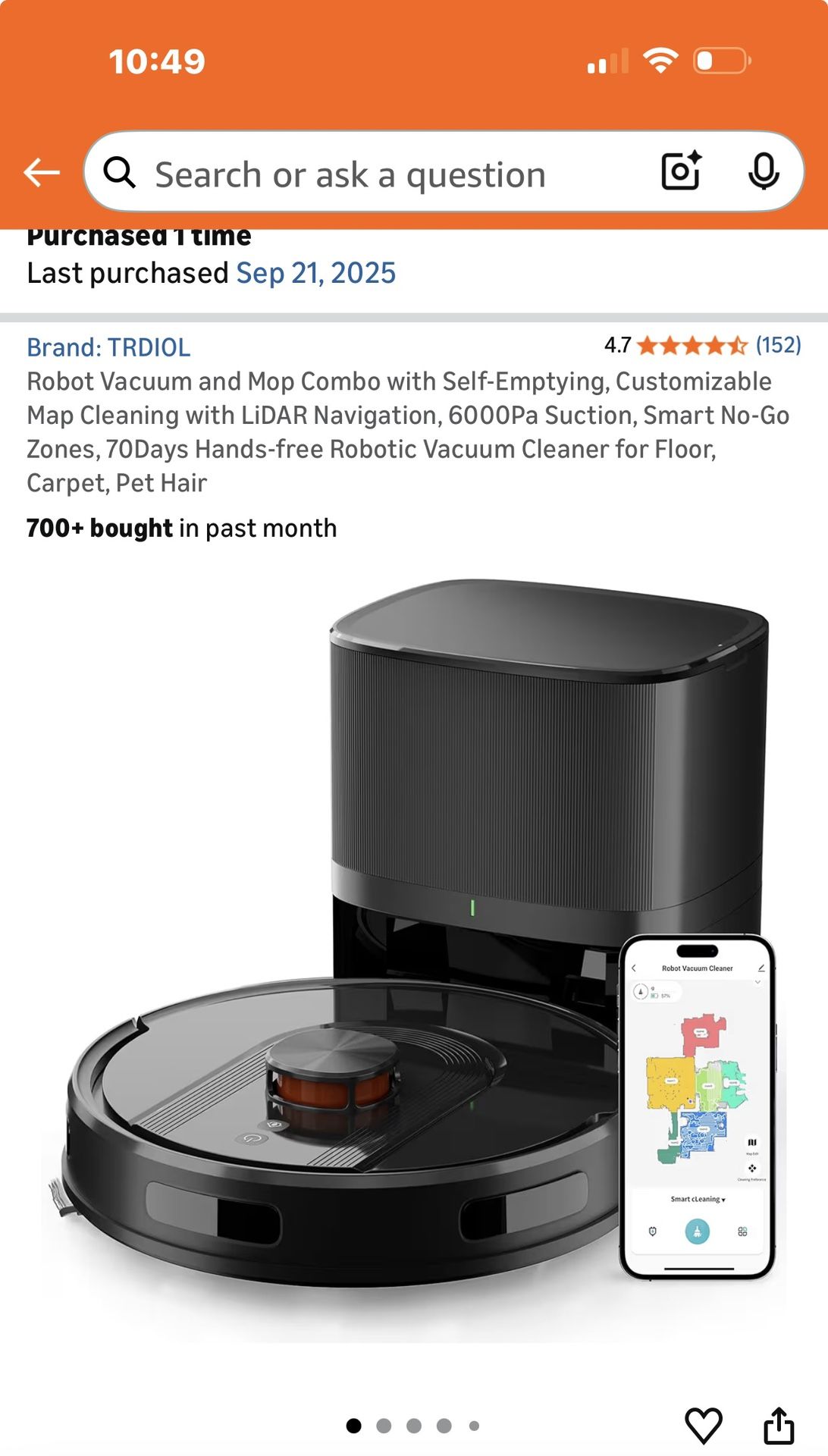 Robot Vacuum And Mob Combo 