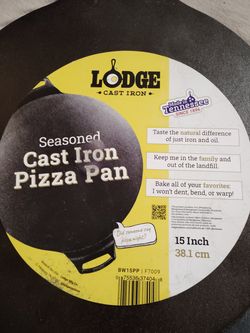 Lodge seasoned Cast Iron Pizza Pan