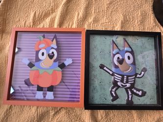 Bluey Halloween Wall Art