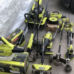 RYOBI 18v & 40v new or barely used tools…