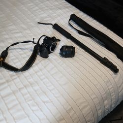 Camera With Tripod And Charger Great Condition