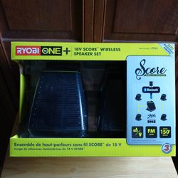 New Ryobi Wireless Speaker Set