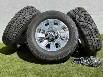 20” Ford F-250 Platinum wheels 8 lug rims F-350 All Terrain tires FX4 8x170 F250 Michelin F350