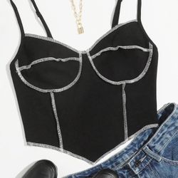 STITCH CORSET TANK TOP