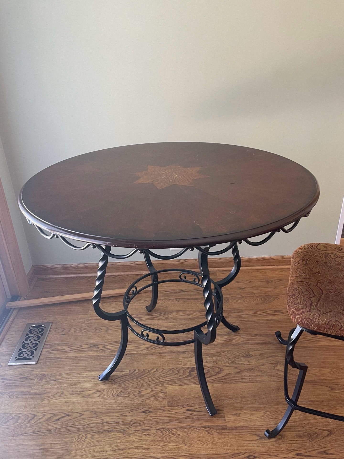 Ashley Furniture Circle Table with Bar Stool