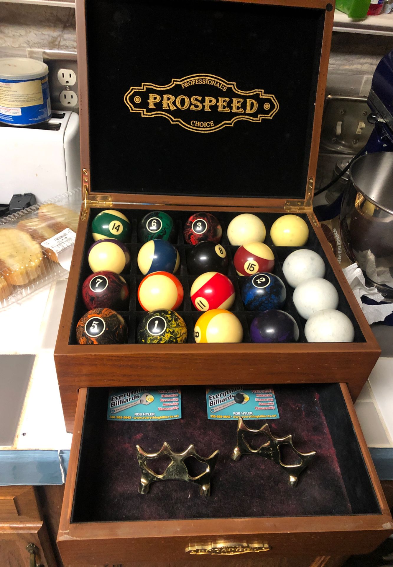 Prospered pool balls