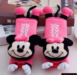 New Minnie Mouse Car Seat Belt Covers 2 pcs