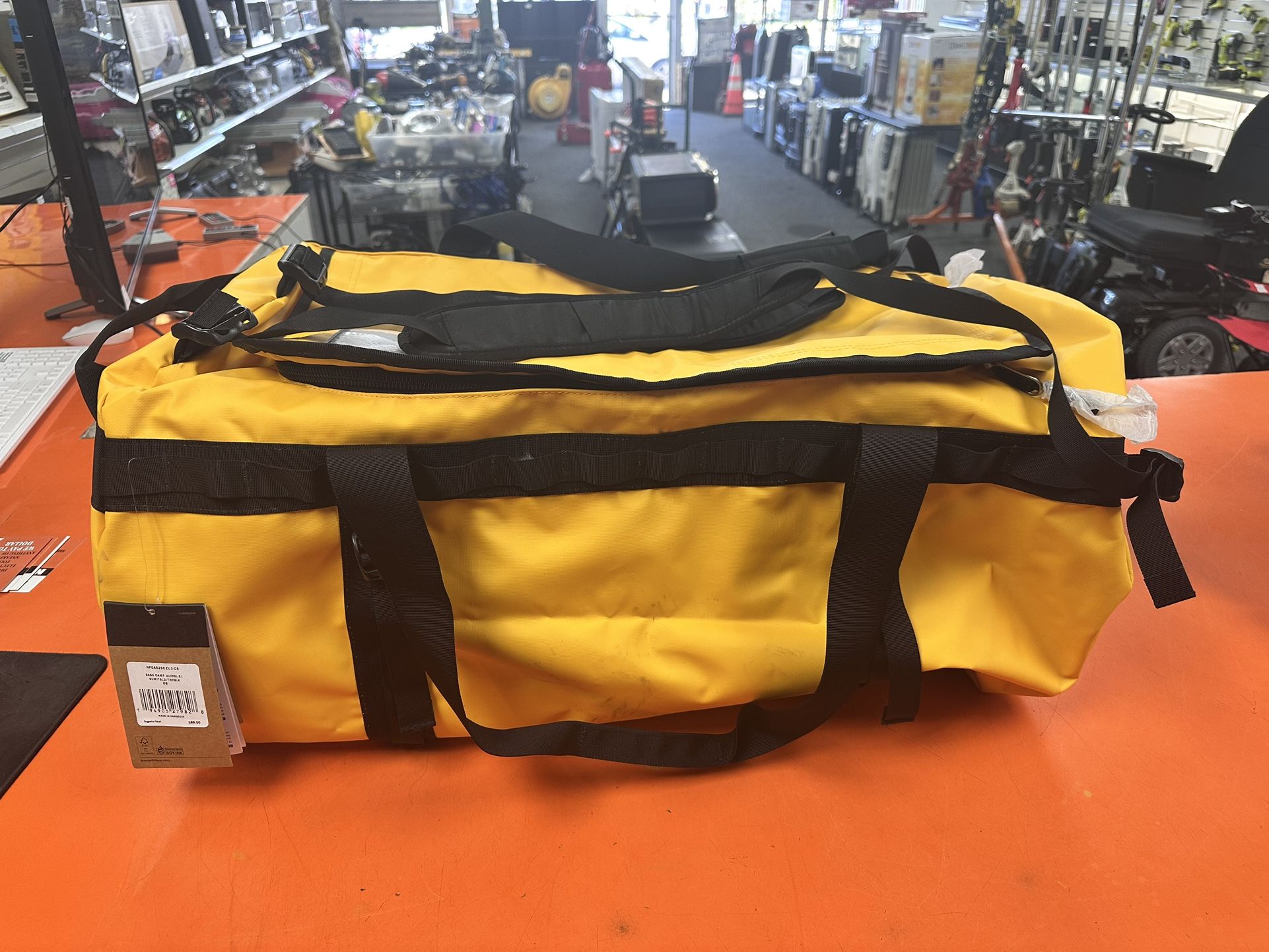 North Face XL Yellow Bag