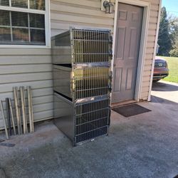 Stainless steel dog cages