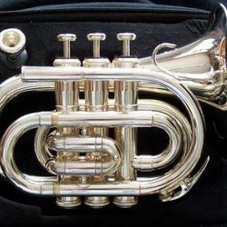 Pocket Trumpet With Case 7C Mouthpiece 