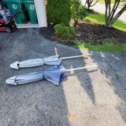 8ft Blue Umbrellas