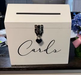 Wedding Card Box with Heart Shaped Lock