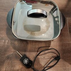 Presto 12" Electric Skillet with Glass Cover, works great ,  