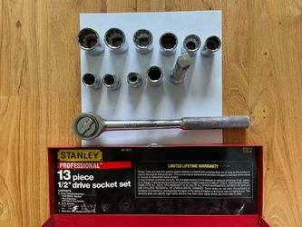 Stanley Professional 13-Piece 1/2" Drive Socket Set