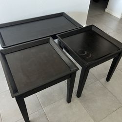 Black Coffee And End Tables