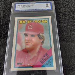1988 TOPPS PETE ROSE #475 ISA 9 MINT