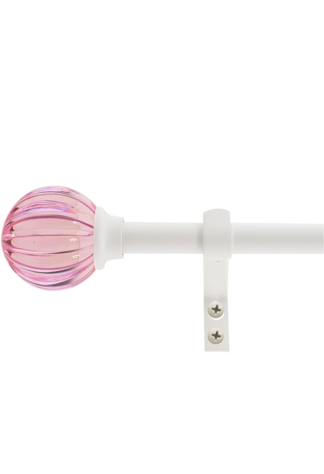 Pink Curtain Rod Set (26–48”) — New!