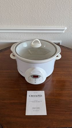Crock-Pot Premier Edition 5-Quart Model SCRC507 Programmable Slow Cooker (White) with Manual