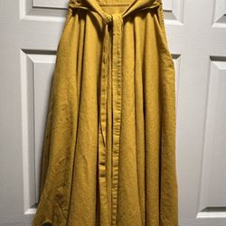 Women's Maxi Skirt – A-line Fit – Adjustable Bow Waist 