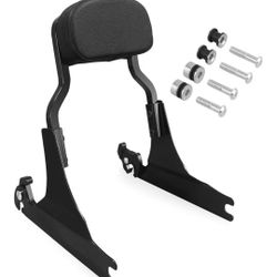 Harvards Chrome Chop Detachable Sissybar Backrest Fits for Harley FATBOY FLSTF 00-06 FLSTN 05-17 Deluxe/SPRINGER FLSTF,Heritage 2006,Black