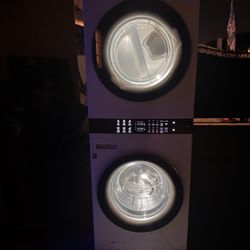 LG thinQ Full Size Stack Laundry Center 3 Yrs Old
