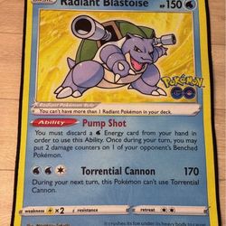 Pokémon TCG Radiant Blastoise Rug