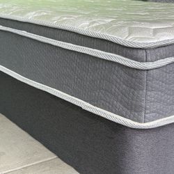 Full Size Mattress Set Box Spring & Bed Frame Optional Excellent Condition 