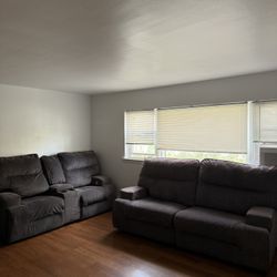 Gray Reclining Couches