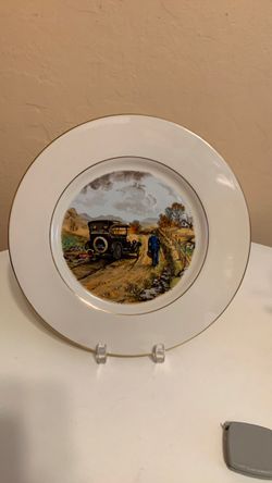 Vintage Collector Plate “Country Dr.” for ND AAA Auto Club