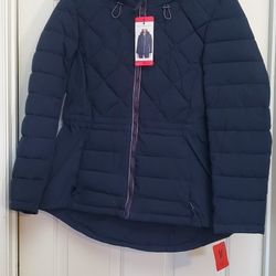 Tommy Hilfiger Womens Navy Hooded Jacket Medium *NEW*