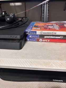 Ps4, one controller 3 games. Power and hdmi cord