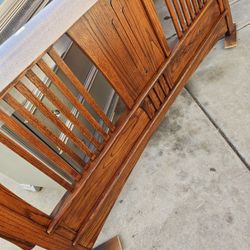 Oak Tree Mission Style Headboard  65 Each 2 Available If Want Second As Footboard Queen Bed Brand New As Shown In Pictures Very Nice Solid 