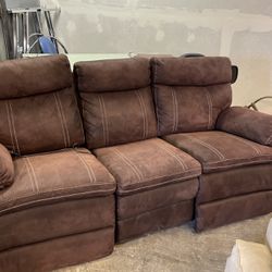 Excellent Comfy Brown Sofa (couch)
