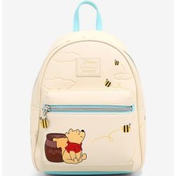 Disney Winne The Pooh Cream & Baby Blue Back Pack