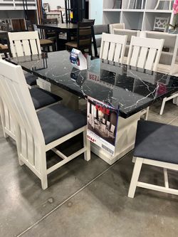 Seven piece dining room set