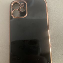 Black And Gold Phone Case For iPhone 12 Mini