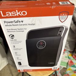 Lasko 18"  Whole Room Ceramic Console Space Heater with Remote, Black