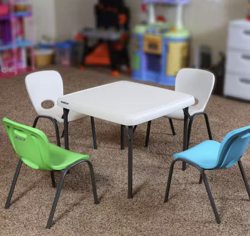 1 Table And 4 Chairs For Kids