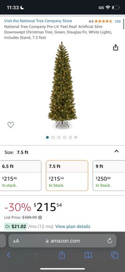 7.5 ft Christmas Tree Pre-lit