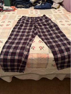 Croft & Barrow Men’s Medium Flannel Plaid Pants