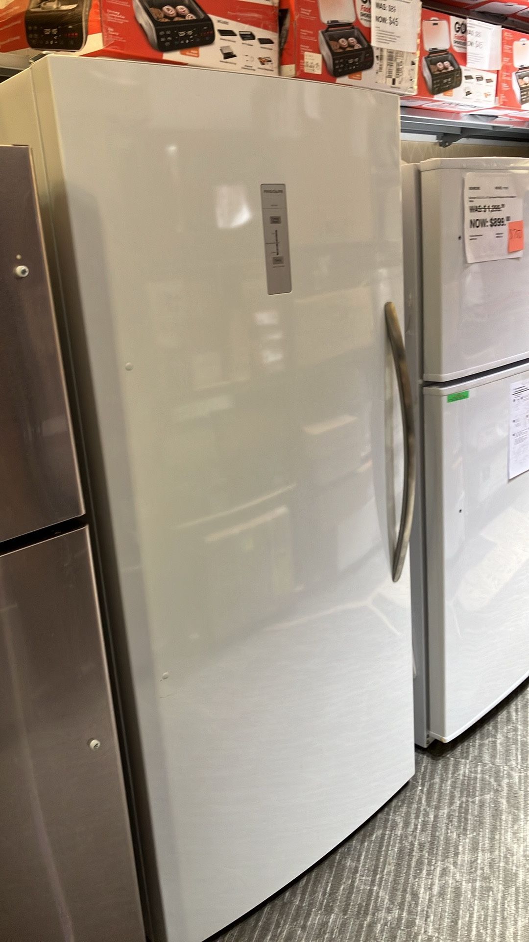 🔥Big Save🔥 33 in. 20 cu. ft. Freezerless Refrigerator in White with Temperature Alarm and Auto-Clo
