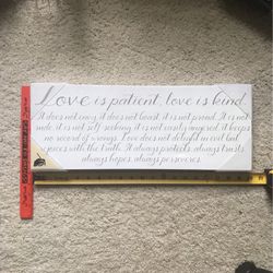 Love Is Patient Love Is Kind Wall Art Decor