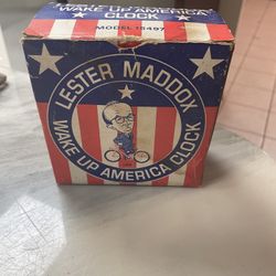 Lester Maddox Vintage Clock