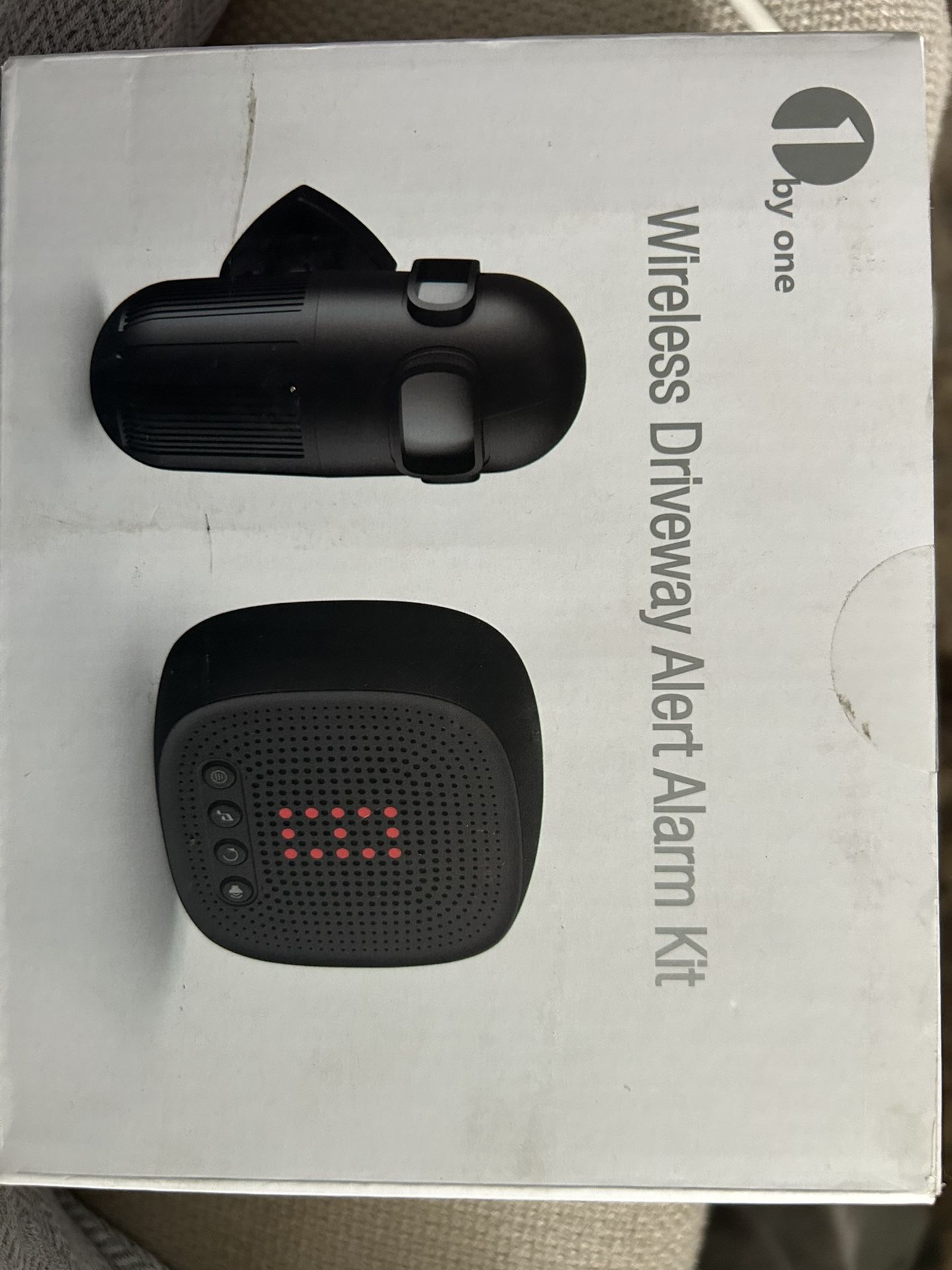 1byone Driveway Alarm, Home Security Alert System with 36 Melodies, 1 Plug-in Receiver and 1 Weatherproof PIR Motion Detector, 1000ft Wireless Transmi
