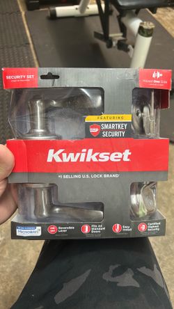 Kwikset SmartKey Security Set Door Lever Lock