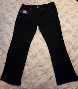 True Religion Relaxed Fit Black Jeans 36x30 $65