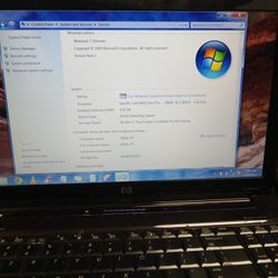 A Hp Laptop With DVD CD Rom  4GB Memory  Duo INTEL CPU 64 Bit O.S