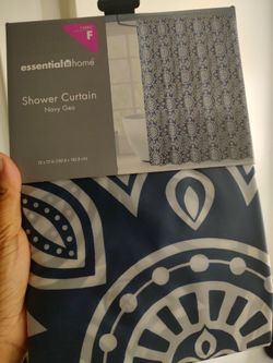 New Shower Curtain plastic 72 x 72 inches