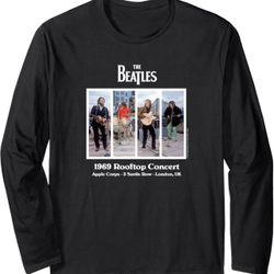 The Beatles - Rooftop Concert 1969 Long Sleeve T-Shirt-L