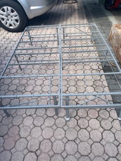 Folding Bed Frame 52” X 74” (Metal) Like New $40 Firm On Price